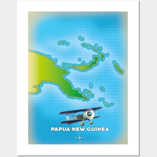 papua new guinea map Posters and Art